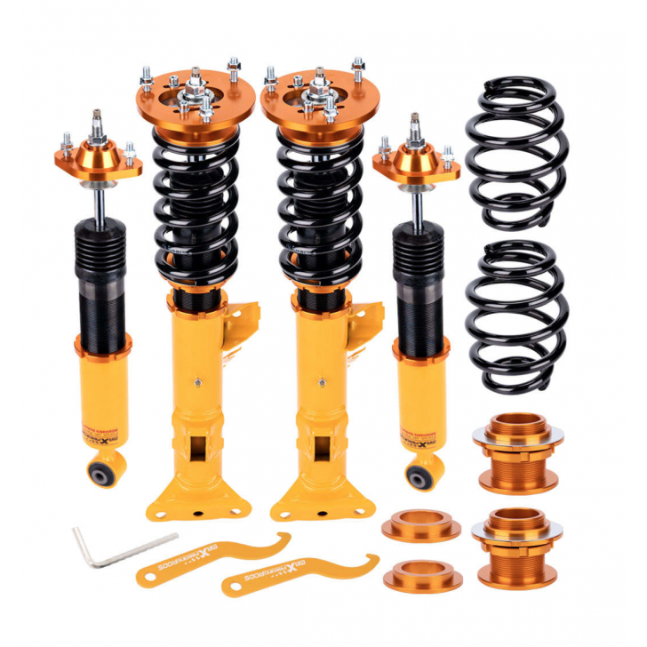 Койловери Maxpeedingrods BMW E36 з регулюванням жорсткості амортизатора YELLOW